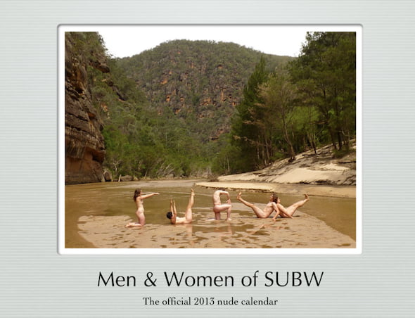 SUBW 2013 Calendar cover